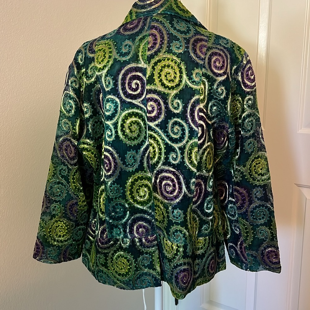 Chicos. Lightweight Jacket With Button Front. Siz… - image 4